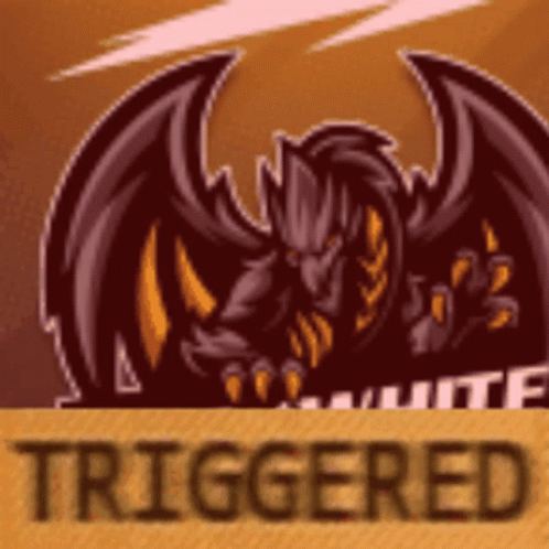 A Picture Of A Dragon And The Word Triggered GIF