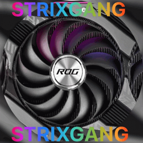 A Picture Of A Fan That Says ' Strixgang ' On The Bottom GIF