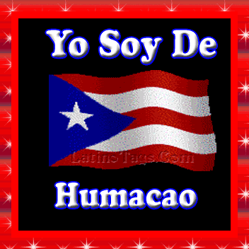 A Picture Of A Flag With The Words Yo Soy De Humacao On It GIF