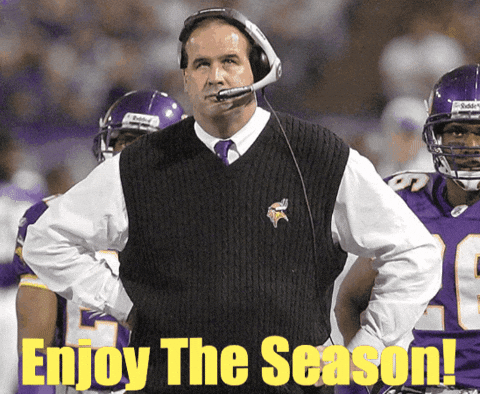 A Picture Of A Football Coach With The Words Enjoy The Season GIF
