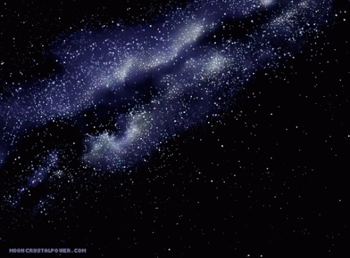 A Picture Of A Galaxy With The Website Moon Crystalpower.com Below It GIF