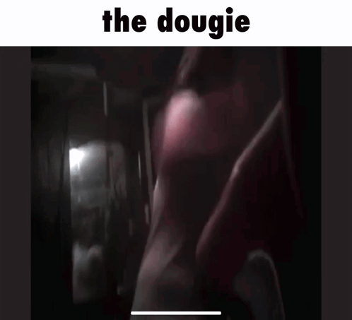 A Picture Of A Ghost With The Words " The Dougie " Above It GIF