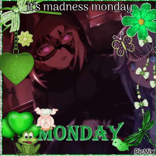 A Picture Of A Girl And The Words Monday GIF