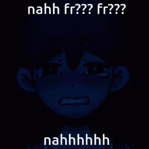 A Picture Of A Girl Crying With The Words Nahh Fr?? Fr?? Nahhhhh GIF