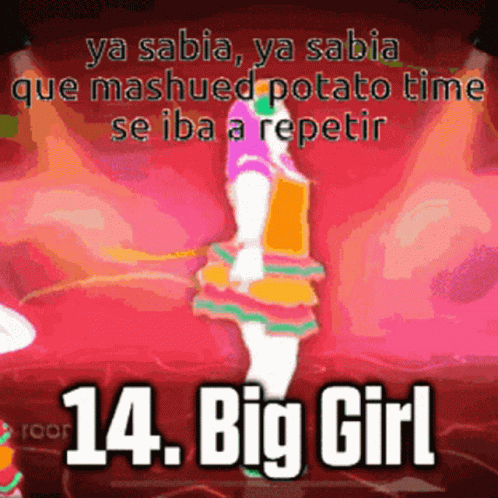 A Picture Of A Girl Dancing With The Words 14. Big Girl GIF