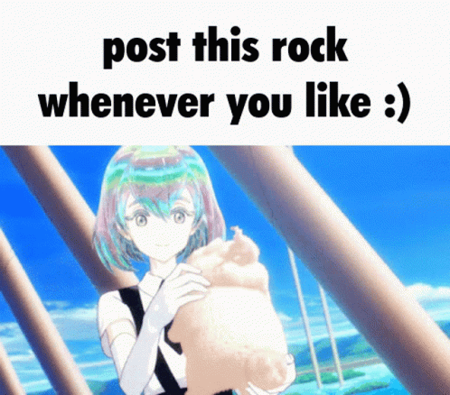 A Picture Of A Girl Holding A Cat With The Words Post This Rock Whenever You Like GIF