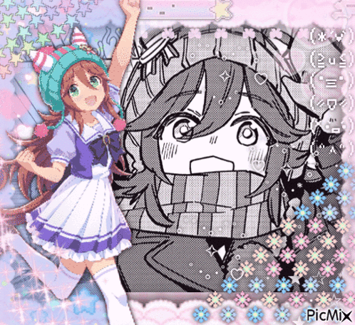 a picture of a girl in a dress and a picture of a girl with a scarf around her neck