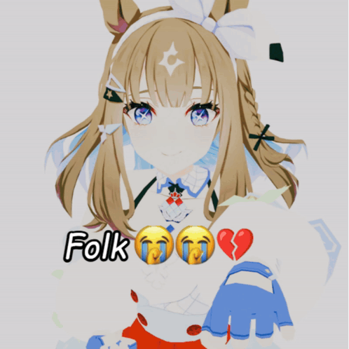 A Picture Of A Girl With A Broken Heart And The Word Folk GIF