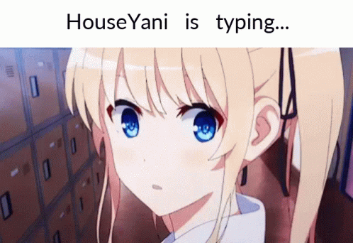 A Picture Of A Girl With A Caption That Says " Houseyani Is Typing ... " GIF