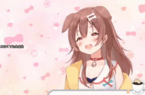 A Picture Of A Girl With A Dog Ear And The Words You Are Lonely GIF