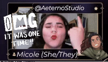 A Picture Of A Girl With Headphones And The Words Omg It Was One Time GIF