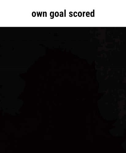 A Picture Of A Girl With Long Hair And The Words Own Goal Scored GIF