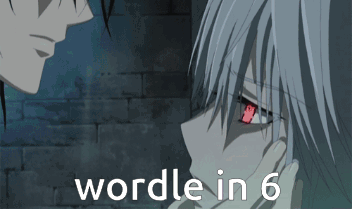 A Picture Of A Girl With Red Eyes And The Words Wordle In 6 Below Her GIF