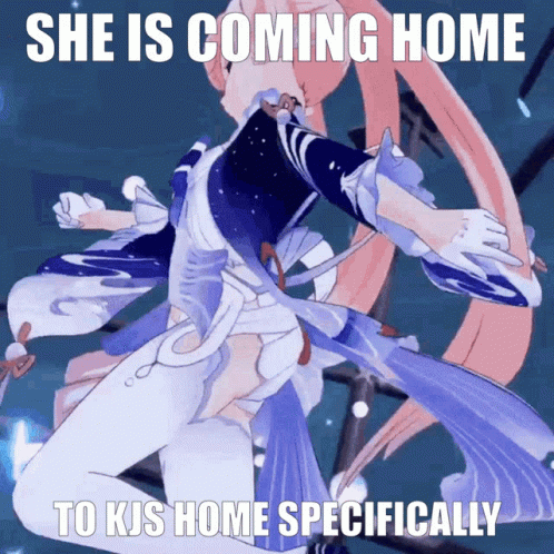 A Picture Of A Girl With The Caption She Is Coming Home To Kys Home Specifically GIF