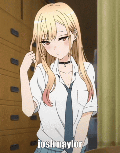 A Picture Of A Girl With The Name Josh Naylor On It GIF