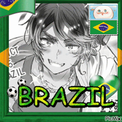 a picture of a girl with the word brazil in the corner