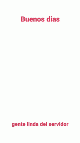 A Picture Of A Girl With The Words Buenos Dias Gente Linda Del Servidor Below Her GIF