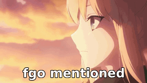 A Picture Of A Girl With The Words " Fgo Mentioned " On The Bottom GIF
