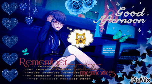 A Picture Of A Girl With The Words Good Afternoon GIF