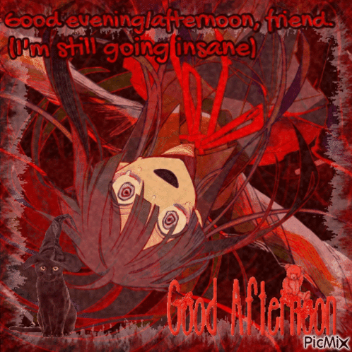 A Picture Of A Girl With The Words Good Evening Afternoon Friend GIF
