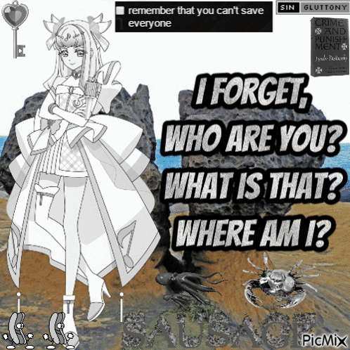 A Picture Of A Girl With The Words I Forget Who Are You What Is That Where Am I On The Bottom GIF
