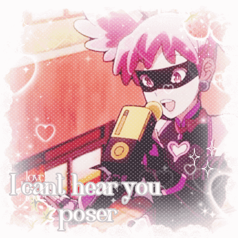 A Picture Of A Girl With The Words I Love I Cant Hear You Poser GIF