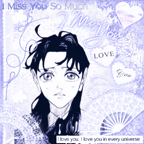 A Picture Of A Girl With The Words I Miss You So Much On It GIF