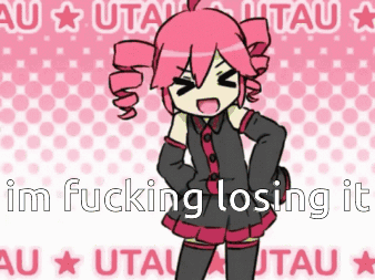 A Picture Of A Girl With The Words Im Fucking Losing It On It GIF