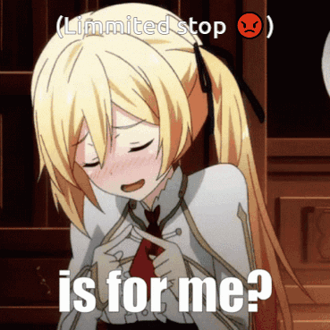 A Picture Of A Girl With The Words Limited Stop Is For Me On It GIF