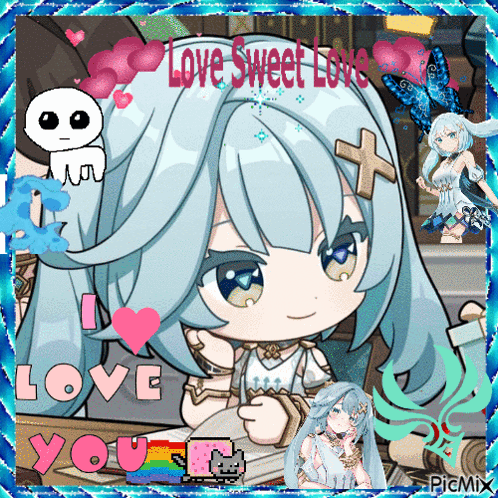 A Picture Of A Girl With The Words Love Sweet Love GIF