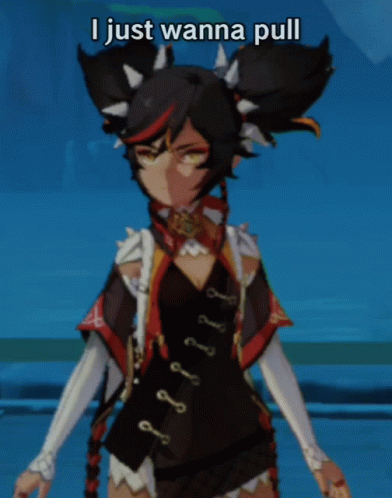 A Picture Of A Girl With The Words New Weapons And Characters GIF