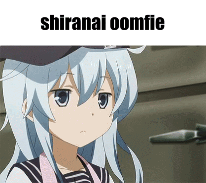 A Picture Of A Girl With The Words Shiranai Oomfie On The Top GIF