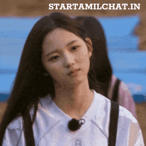 A Picture Of A Girl With The Words Starttamilchat.in On The Bottom Right GIF