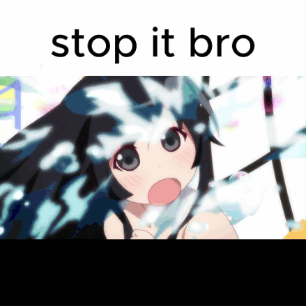 a picture of a girl with the words " stop it bro " above her