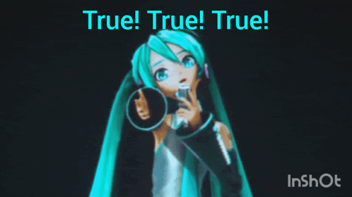 A Picture Of A Girl With The Words True True True On The Bottom GIF