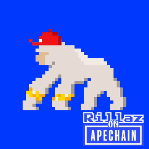 Gorilla Image With Apechain Text GIF