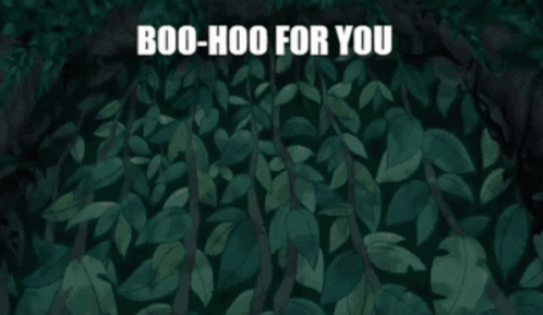 A Picture Of A Gorilla With The Words Boo-Hoo For You Above It GIF
