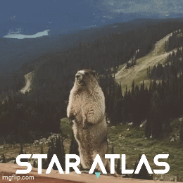 Groundhog With I Need It Star Atlas Text GIF
