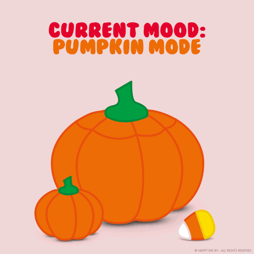 A Picture Of A Hamster In A Pumpkin With The Words Current Mood Pumpkin Mode GIF