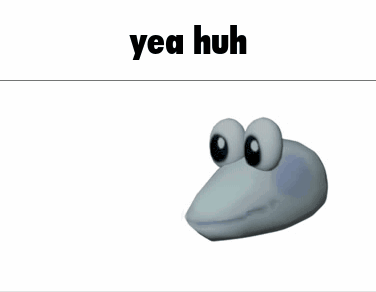 A Picture Of A Hand Giving A Thumbs Up Next To A Picture Of A Cartoon Character With The Caption Yea Huh GIF
