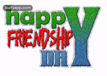 A Picture Of A Happy Friendship Day Message GIF