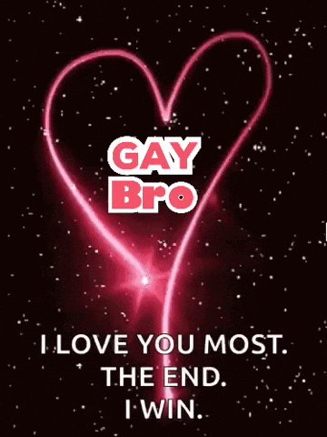 A Picture Of A Heart With The Words Gay Bro On It GIF