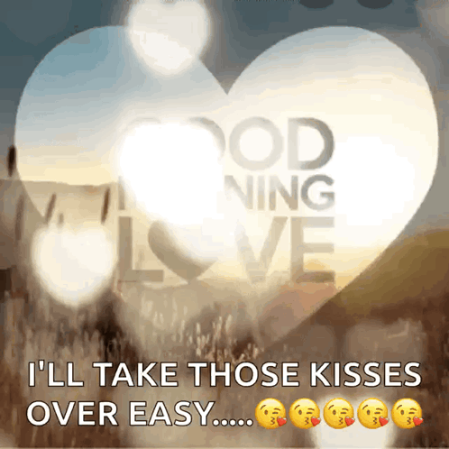 A Picture Of A Heart With The Words Good Morning Love Written On It GIF