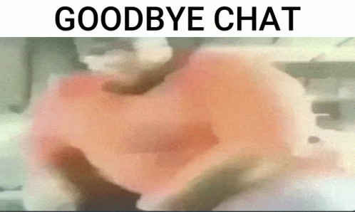 A Picture Of A Heart With The Words Goodbye Chat Written Above It GIF