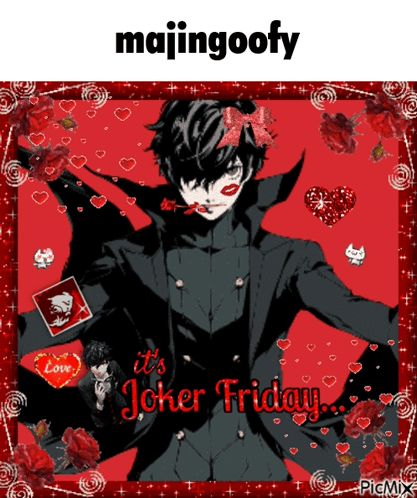 A Picture Of A Joker With The Words It 'S Joker Friday At The Bottom GIF