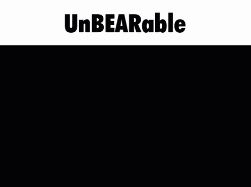 A Picture Of A Knife Hanging From A Backpack With The Words Unbearable Above It GIF