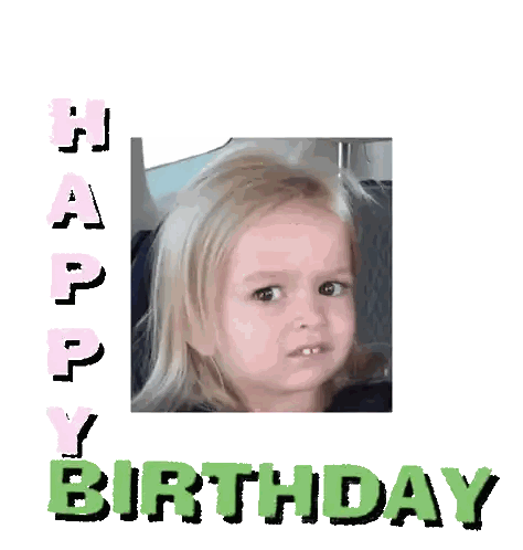 a picture of a little girl with the words happy birthday below it