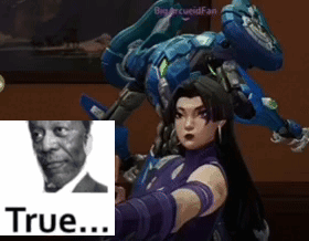A Picture Of A Man And A Woman With The Words True Behind Them GIF