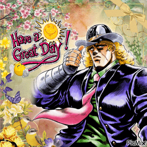 A Picture Of A Man In A Cowboy Hat With The Words " Have A Great Day " GIF
