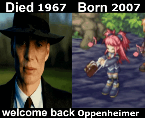 A Picture Of A Man In A Hat Next To A Picture Of A Girl In A Video Game GIF